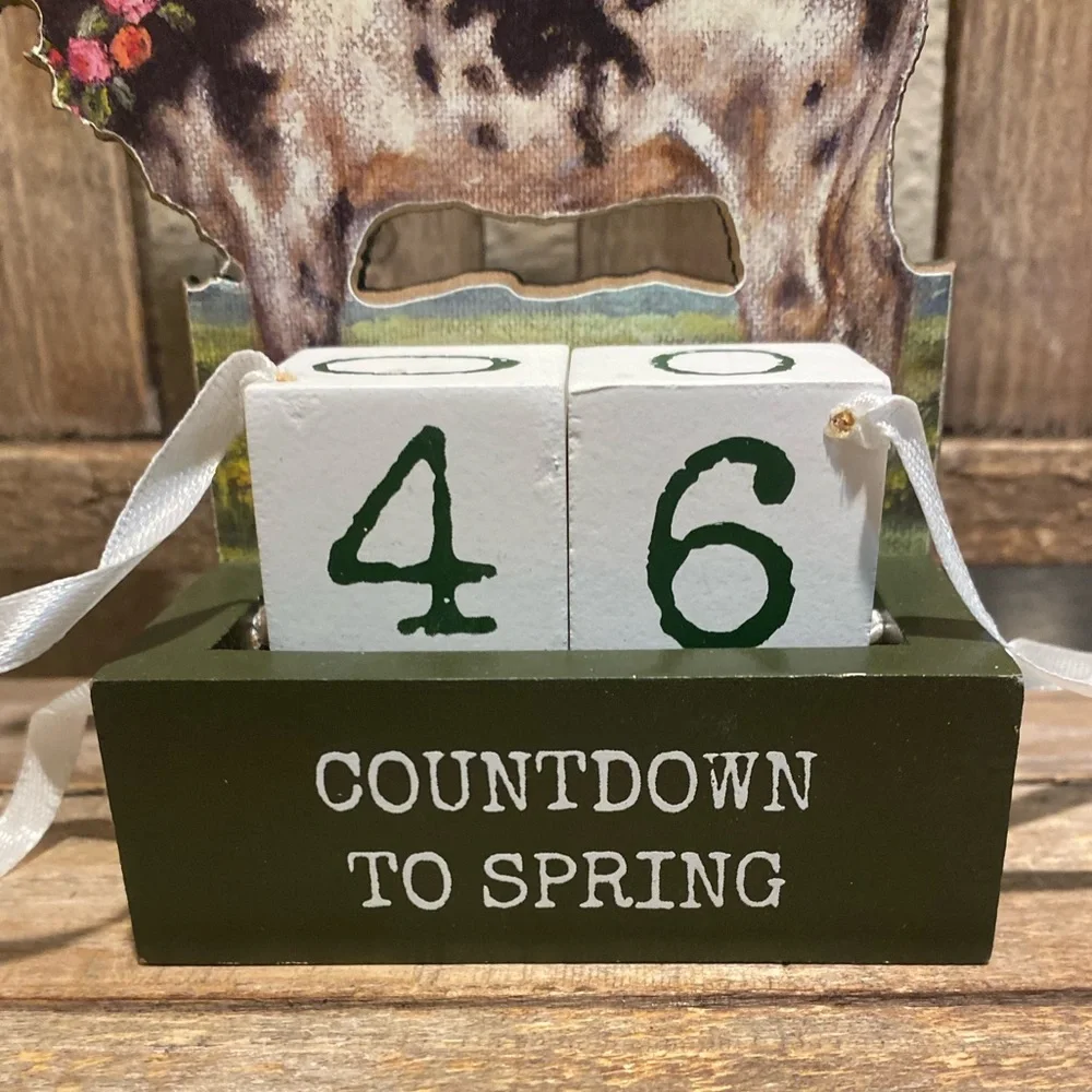 Cow Countdown Calendar To Spring Primitives By Kathy